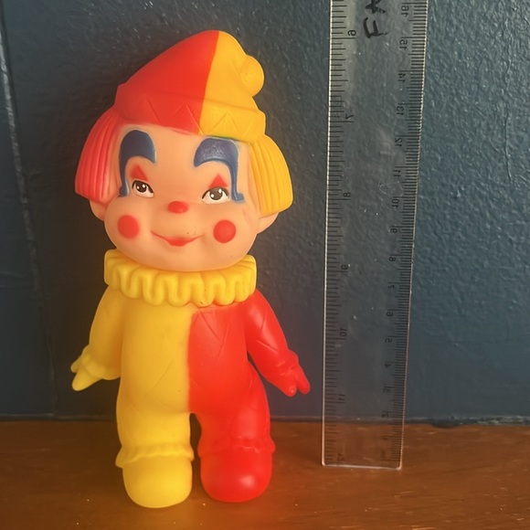 Vintage Rubber Clown Toy - Picture 9 of 10
